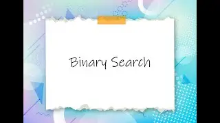 C Programs || Array || Binary Search