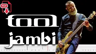 Tool - Jambi (🔴Bass Tabs | Notation) 