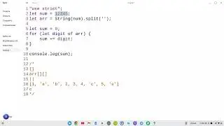 Найти сумму цифр числа в JavaScript (правка кода с ошибками)