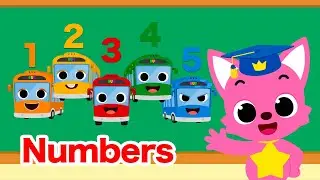 Five Little Buses! | Fun Learning Math for Kids | Count 1 to 10 | 15-Minute Learning with Baby Shark