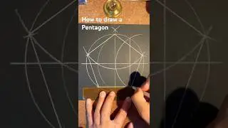 How to draw a Pentagon the easy way. Fast