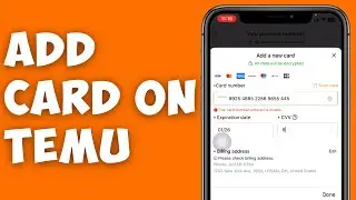 How To Add Debit Or Credit Card On TEMU (EASY)