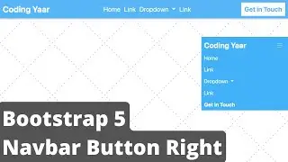 Bootstrap Navbar Button Right