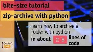 how to zip archive a folder (quick and easy) with python