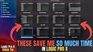 How To Save TEMPLATES To IMPROVE WORKFLOW in Logic Pro X