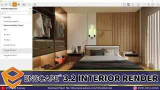 Enscape 3.1 Modern Bedroom Interior Render Tutorial Part 2 | Enscape for Revit Tutorial