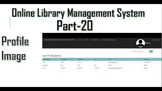 Library management system part-20 | How to add user image & username inside navigation