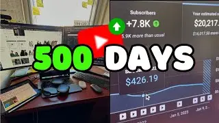 I Ran A Faceless YouTube Channel For 500 Days (Reuploading videos | Results!)