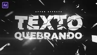 EFEITO DE TEXTO QUEBRANDO NO AFTER EFFECTS