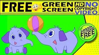 elephant green screen video | animal green screen | cartoon elephant green screen