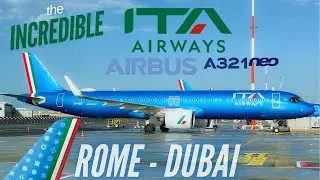 ITA Airways NEW route to Dubai | ITA Airways A321neo in Economy Class | Trip Report