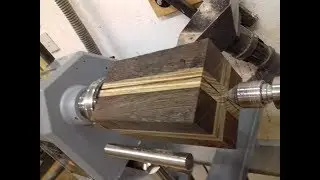 Woodturning - A Wenge & Zebrano Hollow Form