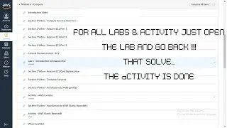 ALL LABS & ACTIVITY in AWS Academy Cloud Foundation