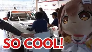 Korone Being Amazed To See Honda's Racing Pit