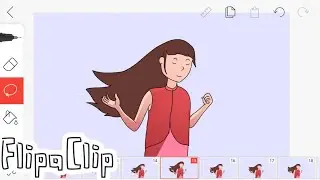 Flipaclip Animation Process Girl Hair | Flipaclip tutorial