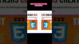 Top 5 Cheat Sheet For Web Devlopment 