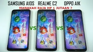 SAMSUNG A10S VS OPPO A1K VS REALME C2 SPEEDTEST| MANAKAH RAJA HP 1 JUTAAN ?