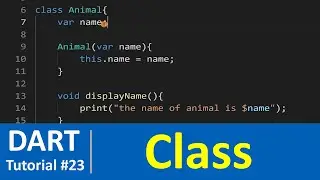 Dart Tutorial #23 - Class in Dart Programming (Object Oriented Programming) & Constructors