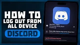 How to Logout From All Accounts on Discord app in iPhone? | Full Guide Sign Out Of All Discord Acc