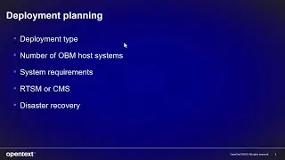 OBM: Deployment Strategy and Planning [OBM Installation Part 2 of 3]