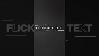 Flickering Text - After Effects Tutorial