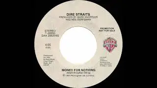 1985 Dire Straits - Money For Nothing (shorter stereo radio promo 45)