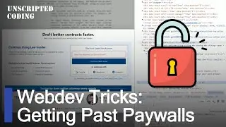 Here's how to get past many website paywalls!  | Unscripted Coding