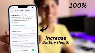 Increase Battery Health to 100% 🤯 || 101% True 😍