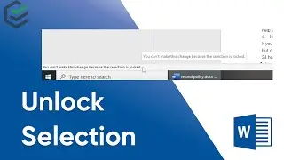 [3 Ways] Word Selection is Locked? How to Unlock Selection in Microsoft Word✔ 2024