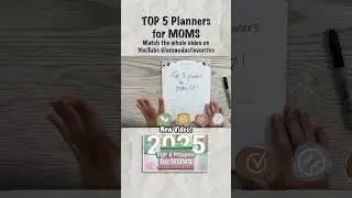 My TOP 5 Planners for MOMS in 2025 #momlife #planner #plannercommunity #planners #top5 #2025