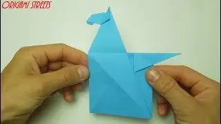 Origami knight's horse out of paper