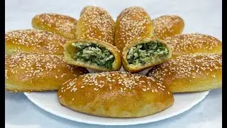 Пирожки на Кефире с Яйцом и Зеленью в Духовке / Печеные Пирожки / Delicious Pies