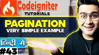 CodeIgniter Mini Project Tutorial in Hindi ( Pagination )  💡 Very Simple Example