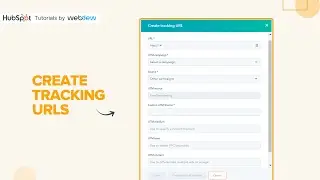 How to create tracking URLs in HubSpot
