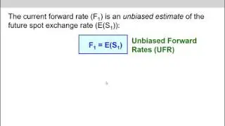 (12 of 18) Ch.21 - Unbiased forward rates