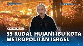 Zionis Keok! 55 Rudal Hizbullah Hantam Ibu Kota Metropolitan Israel, Kebakaran Dimana-mana