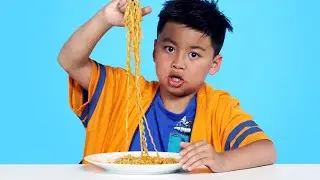 Spicy Noodle Challenge | Kids Try | HiHo Kids