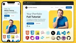 Create a Responsive Portfolio Website with HTML CSS JS AI from scratch