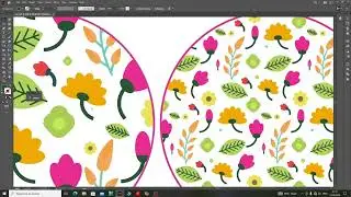 How to draw a Floral Flower Pattern vector illustration