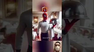 Waiter | Who is best? Spiderman vs Venom vs Captain America #shorts #brawlstars #spiderman #ai