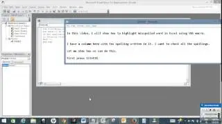Highlight misspelled word in Excel using VBA macro