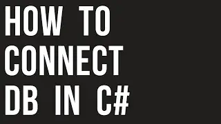 How to connect to database in visual studio 2010 | C#