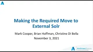 Making the required move to external Solr for ArchivesSpace