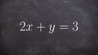 How to write and graph an equation by rewriting in slope intercept form