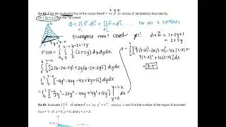 Calc 3 16.9 Notes: The Divergence Theorem