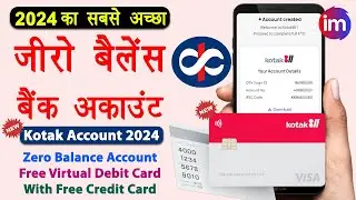 Kotak Zero Balance Account Opening Online 2024 | Kotak 811 account kaise khole | Kotak video kyc