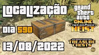 GTA ONLINE BAÚ DO TESOURO (TREASURE CHEST) DE CAYO PERICO LOCALIZAÇÃO [DIA590] 13/08/2022