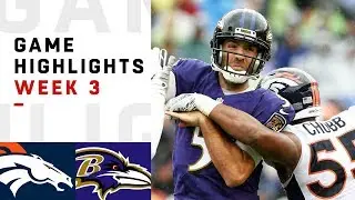 Broncos vs. Ravens Week 3 Highlights | NFL 2018