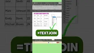 Stop using CONCAT! 🚫 Start using TEXTJOIN in Excel for better results! ✨ #ExcelTips #textjoin