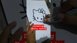 drawing hello kitty